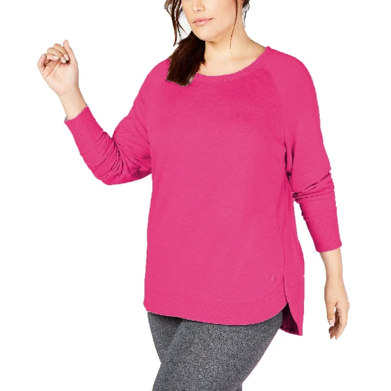 Ideology Women's Tulip-Hem Top Fuchsia Size Large